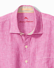 Paradise Breezer Linen Long-Sleeve Shirt - Pink Umbrella