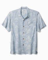 Coastal Ease Palm Visions IslandZone Camp Shirt - Stellar Sapphire