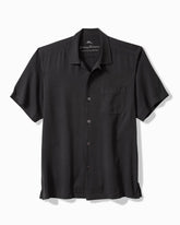 Harbor Luxe Silk Camp Shirt - Black