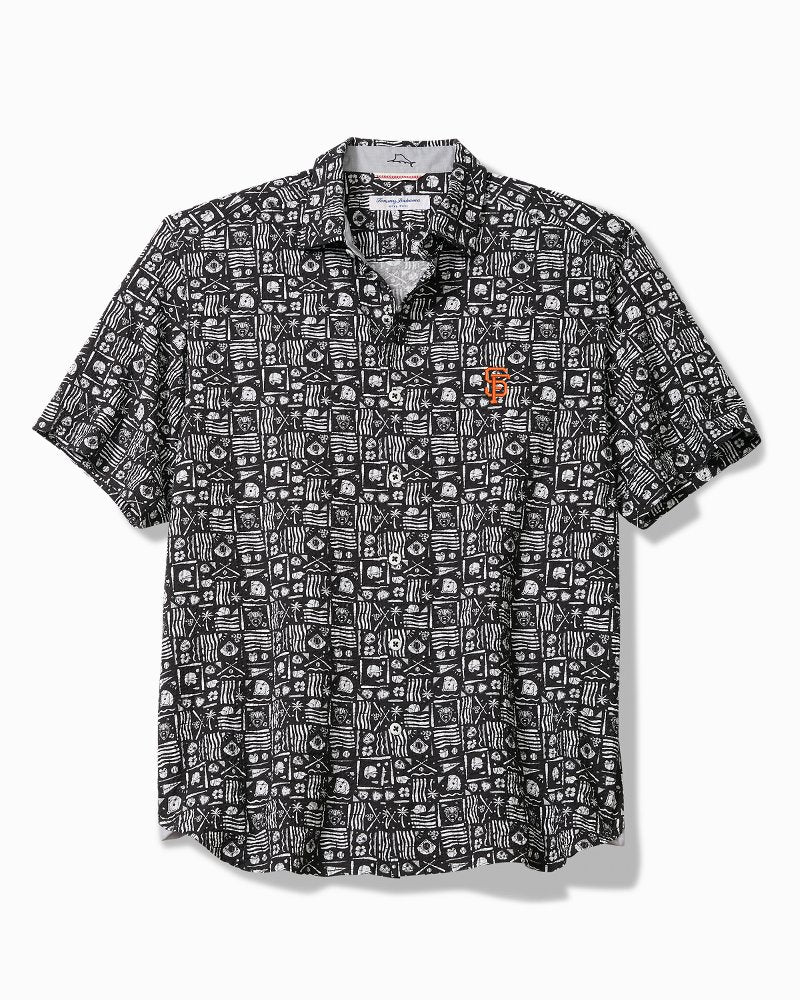 MLB Nova Wave Ballpark Batik Cotton-Blend Shirt - san_francisco_giants