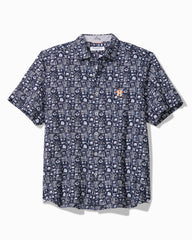 MLB Nova Wave Ballpark Batik Cotton-Blend Shirt - houston_astros