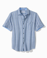 Nova Wave Cotton-Blend Short-Sleeve Shirt - Dockside Blue