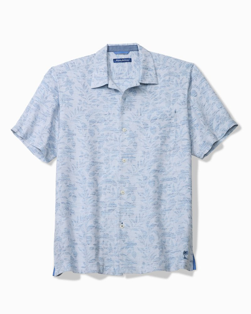 Torres Gardens Cotton-Blend Camp Shirt - Deep Space
