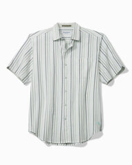Nova Wave Aloha Stripe Cotton-Blend Shirt - Dusty Sage