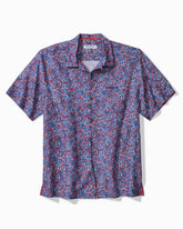 Coastal Ease Geo Rio IslandZone Camp Shirt - Bering Blue