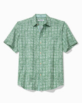 Coastal Ease Carrico Tiles IslandZone Camp Shirt - Zephyr Green