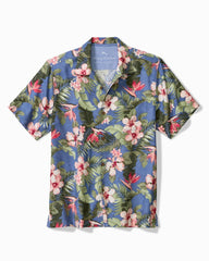 Flora Festival Silk Camp Shirt - Peachy Sweet