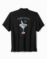 Sailor's Swirl Silk Camp Shirt - Matte Black