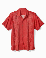 Kona Luxe Border Silk Camp Shirt - Baked Apple