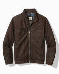 Highland Rocker Leather Jacket - Dark Brown