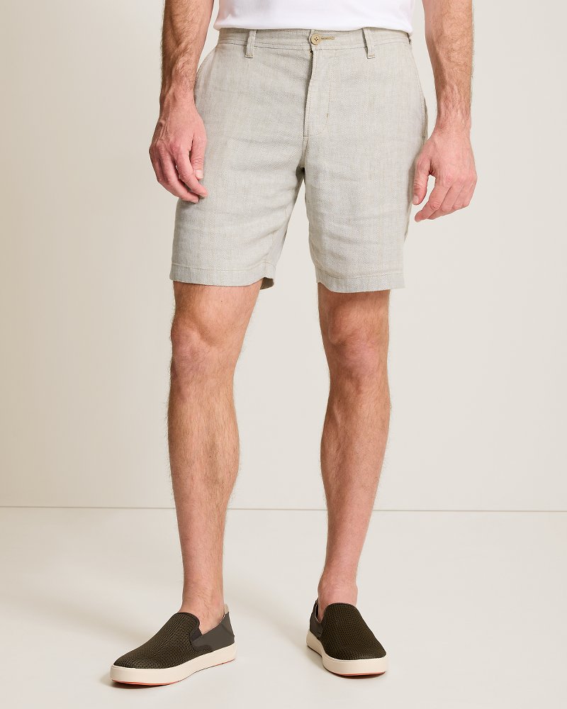 Beach Coast Stretch-Linen 9-Inch Shorts - Beach