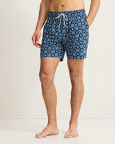 Naples Barcelos Tiles 6-Inch Swim Trunks - Dress Blues