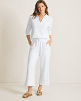 Marina Del Mar Cropped Pants - White