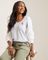 Collegiate Ashby Isles 3/4-Scoop-Neck T-Shirt - USC