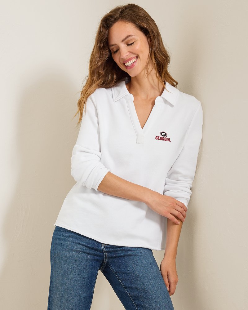 Collegiate Marina Del Mar Popover Top - Georgia
