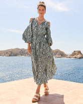 Playa Python Maxi Dress - Shadow