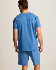 Piqué T-Shirt - Heathered Blue