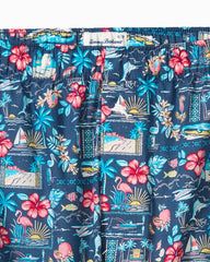 Big & Tall Woven Poplin Print Boxers - Navy