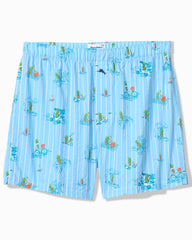 Big & Tall Seersucker Boxers - Dusty Teal