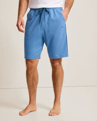 Big & Tall Piqué Pajama Shorts - Heathered Blue