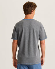 Big & Tall Reversible Interlock Short-Sleeve Top - Dark Grey Heather