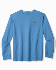 Big & Tall Solid Marlin Jersey Long-Sleeve T-Shirt - Med Blue