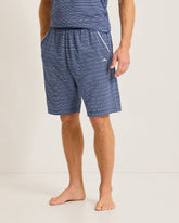 Big & Tall Jersey Lounge Shorts - Stripe Blue