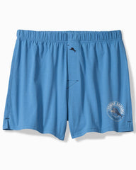 Solid Marlin Jersey Boxers - Med Blue