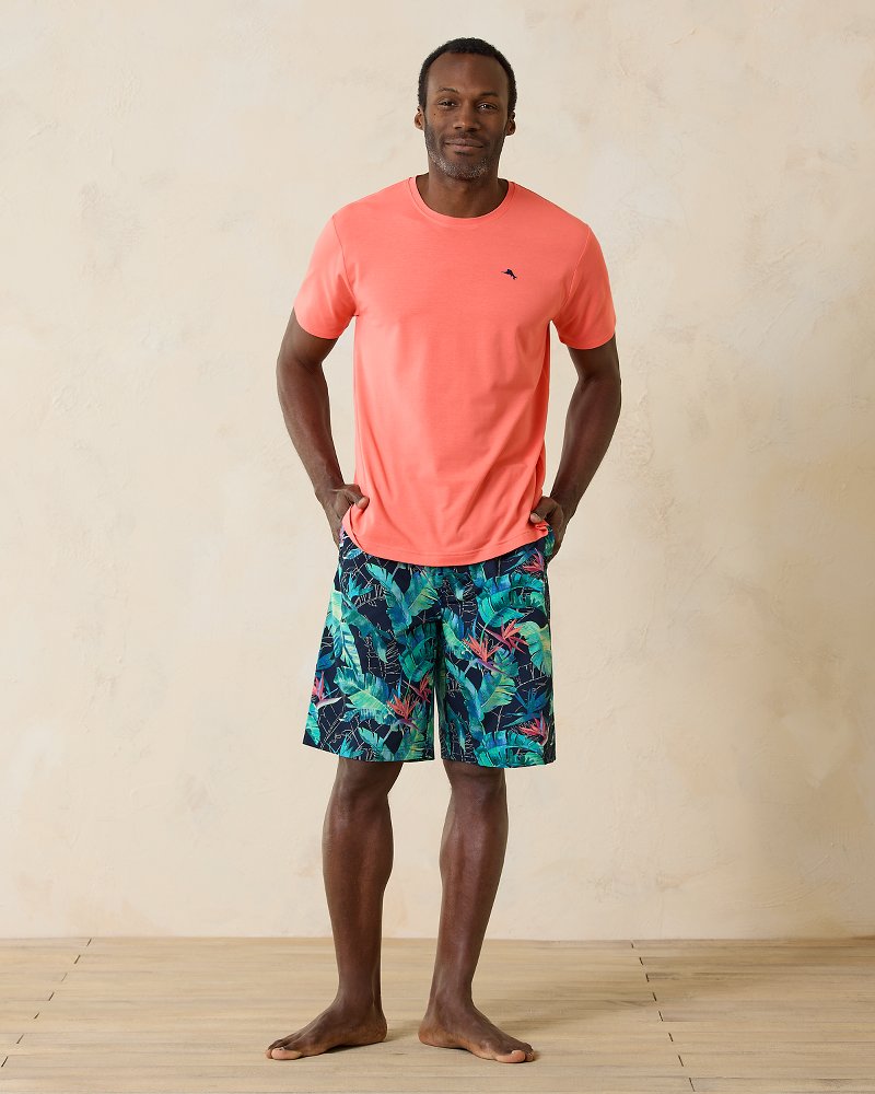 Short-Sleeve Shirt & Shorts Pajama Set - Breakwater Blue