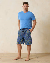 Short-Sleeve Shirt & Shorts Pajama Set - Kingdom Blue