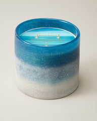 Sea Salt & Coastal Mist Frosted Glass 3-Wick 44-oz. Candle - Sea Salt