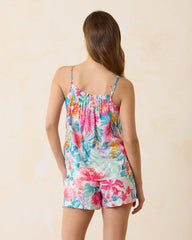 Sleeveless Tank & Shorts Pajama Set - Almost Aqua