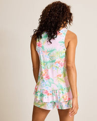 Jersey Tank & Shorts Pajama Set - Pale Pink