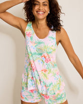 Jersey Tank & Shorts Pajama Set - Pale Pink