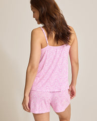 Jersey Tank Top & Boxers Pajama Set - Raspberry Creamsicle