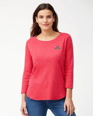 Collegiate Ashby Isles Rib 3/4-Sleeve T-Shirt - Georgia_