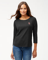 Collegiate Ashby Isles Rib 3/4-Sleeve T-Shirt - Oklahoma