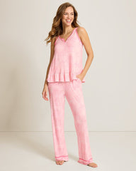 Jersey Tank Top & Pants Pajama Set - Rose Blush