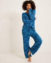 Knit Long Sleeve & Pants Pajama Set - Deep Sea Teal