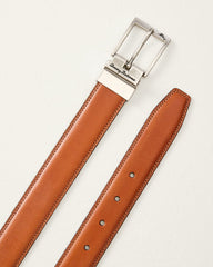 Big &amp; Tall Reversible Leather Belt - Navy/Tan