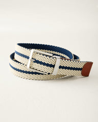 Big &amp; Tall Reversible Stretch Webbed Belt - Navy/Tan