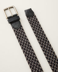 Big &amp; Tall Stretch Webbed Belt With Tabs - Black