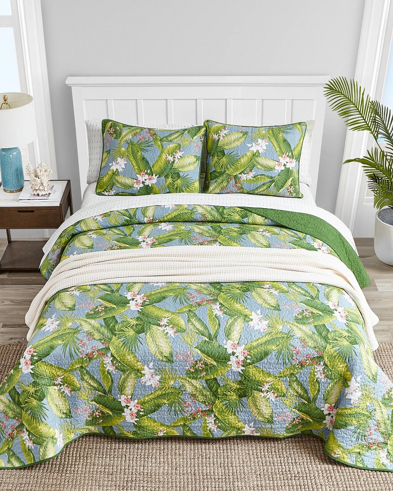 Aregada Dock 3-Piece Full/Queen Quilt Set - Blue