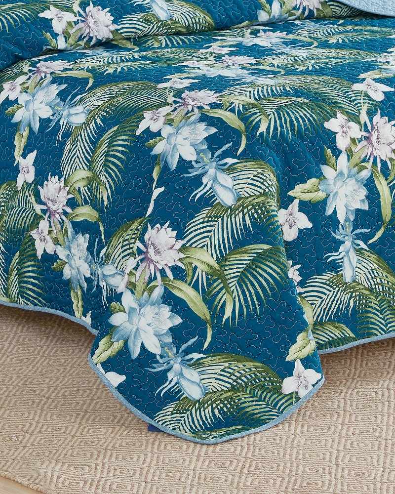 Southern Breeze Reversible 3-Piece King Quilt Set - Blue