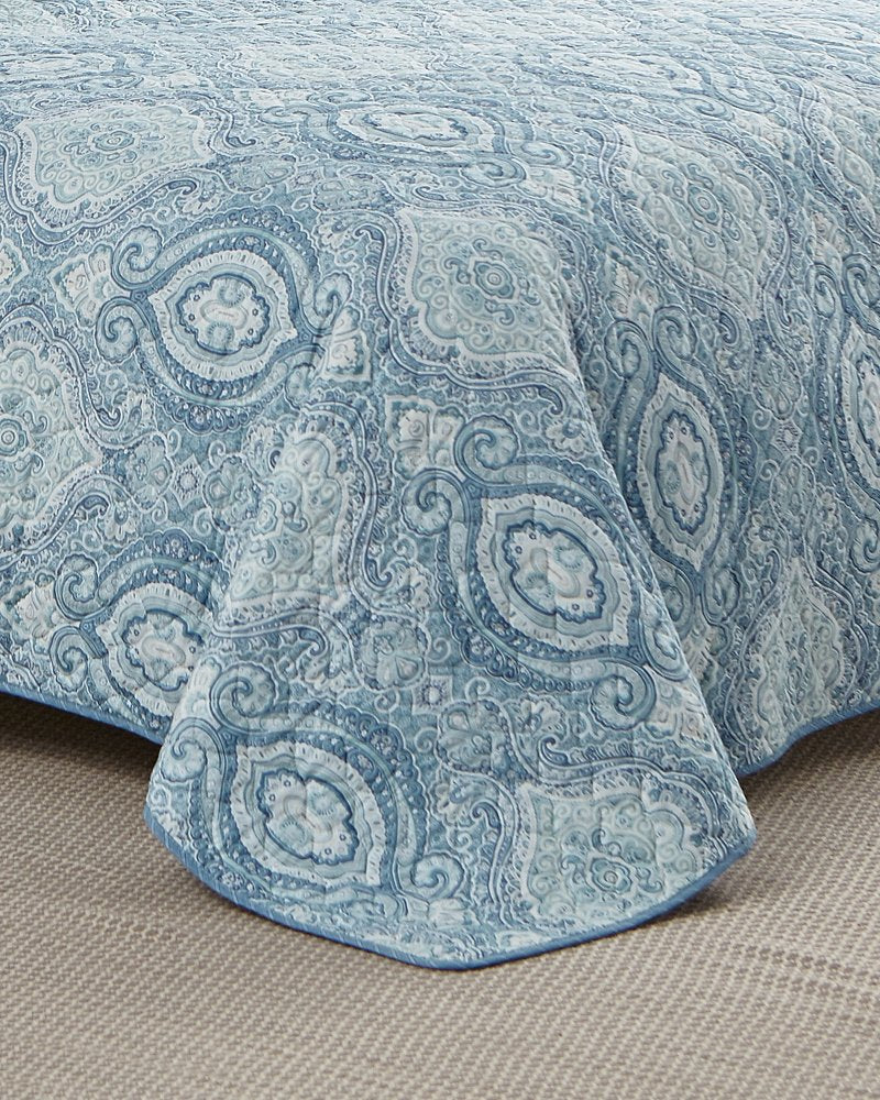 Turtle Cove 3-Piece King Quilt Set - Caribbean Sea