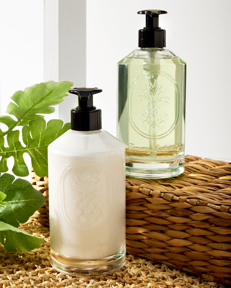 Island Blend Glass Hand Soap &amp; Lotion Set - Island Blend