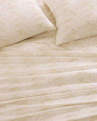 Island Estate All Over Palms 4-Piece Queen Sheet Set - Golden