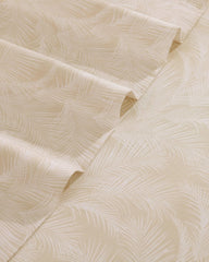 Island Estate All Over Palms 4-Piece King Sheet Set - Golden