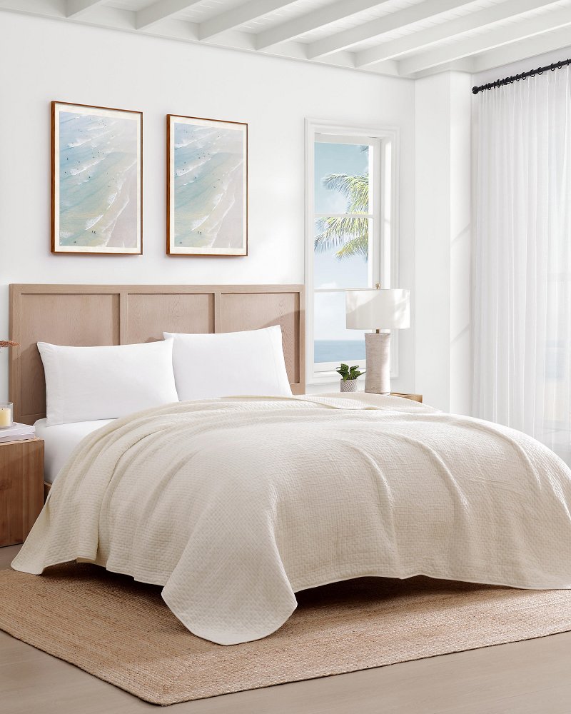 Island Estate Ventura Full/Queen Quilt Blanket - Ivory