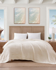 Island Estate Ventura Full/Queen Quilt Blanket - Ivory